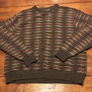 Oscar De La Renta crew neck sweater large triangle